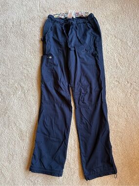 Koi by Kathy Peterson Navy Scrub Pants-Classic Lindsey -Women Small Tall